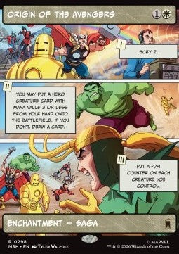 Origin of the Avengers XMSH-298 Rare Englisch
