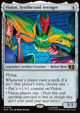 Vision, Synthezoid Avenger MSC-119 Rare Deutsch