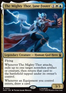The Mighty Thor, Jane Foster MSH-222 Rare Englisch