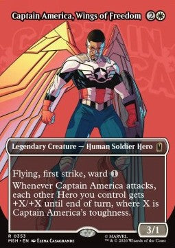 Captain America, Wings of Freedom XMSH-353 Rare Englisch