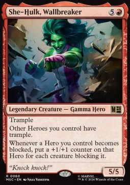 She-Hulk, Wallbreaker MSC-60 Rare Deutsch