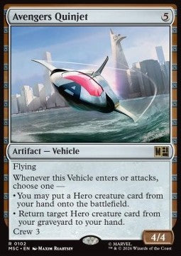 Avengers Quinjet MSC-102 Rare Deutsch