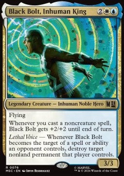 Black Bolt, Inhuman King MSC-76 Rare Deutsch