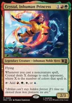 Crystal, Inhuman Princess MSC-80 Rare Deutsch
