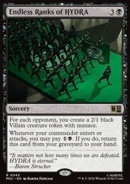 Endless Ranks of HYDRA MSC-43 Rare Deutsch
