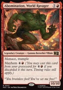Abomination, World Ravager MSC-47 Rare Deutsch
