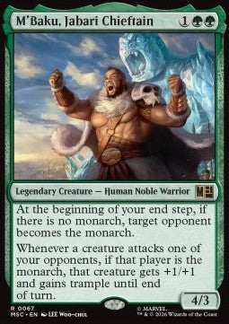M'Baku, Jabari Chieftain MSC-67 Rare Deutsch