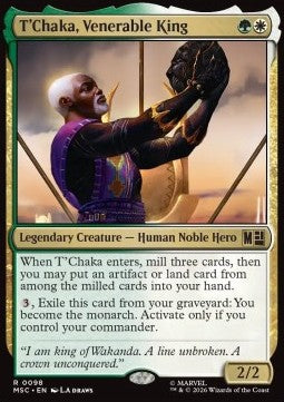 T'Chaka, Venerable King MSC-98 Rare Deutsch