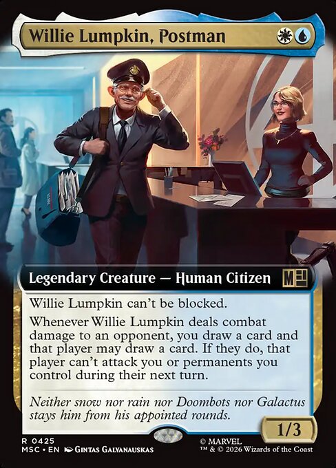Willie Lumpkin, Postman XMSC-425 Rare Englisch