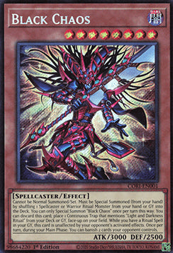 Schwarzes Chaos CORI-DE001 Secret Rare Deutsch