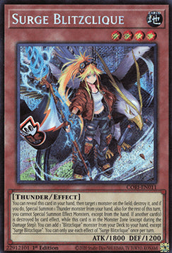 Stoß Blitzclique CORI-DE011 Secret Rare Deutsch