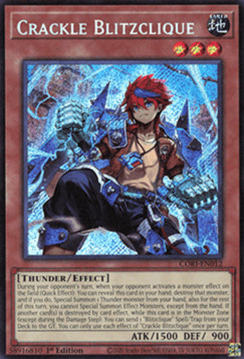 Knister Blitzclique CORI-DE012 Secret Rare Deutsch