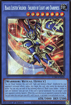 Schwarz Glänzender Soldat - Soldat des Lichts und der Finsternis CORI-DE028 Secret Rare Deutsch