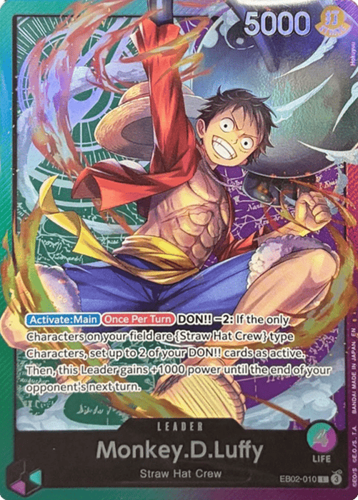 Monkey.D.Luffy (EB02-010) (V.2) UP Leader Englisch