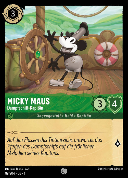 Micky Maus - Dampfschiff-Kapitän 1TFC-089 Common Deutsch