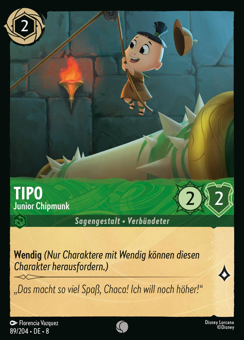 Tipo - Junior Chipmunk 8JAF-089 Common Deutsch