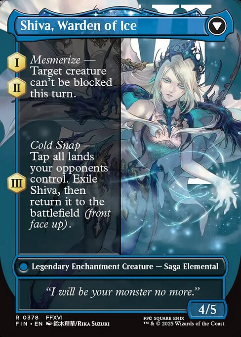 Jill, Shiva's Dominant // Shiva, Warden of Ice - Back Face