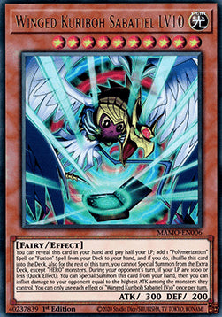 Geflügelter Kuriboh Sabatiel LV10 MAMO-DE006 Ultra Rare Deutsch