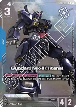 Gundam Mk-II (Titans) (GD02-003) (V.1) WC Rare + Englisch