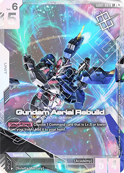 Gundam Aerial Rebuild (GD01-067) (V.1) STP Legendary Rare Englisch