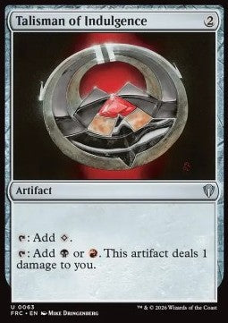 Talisman of Indulgence FRC-63 Uncommon Englisch