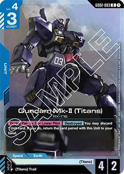 Gundam Mk-II (Titans) (GD02-003) (V.1) UP Rare Englisch