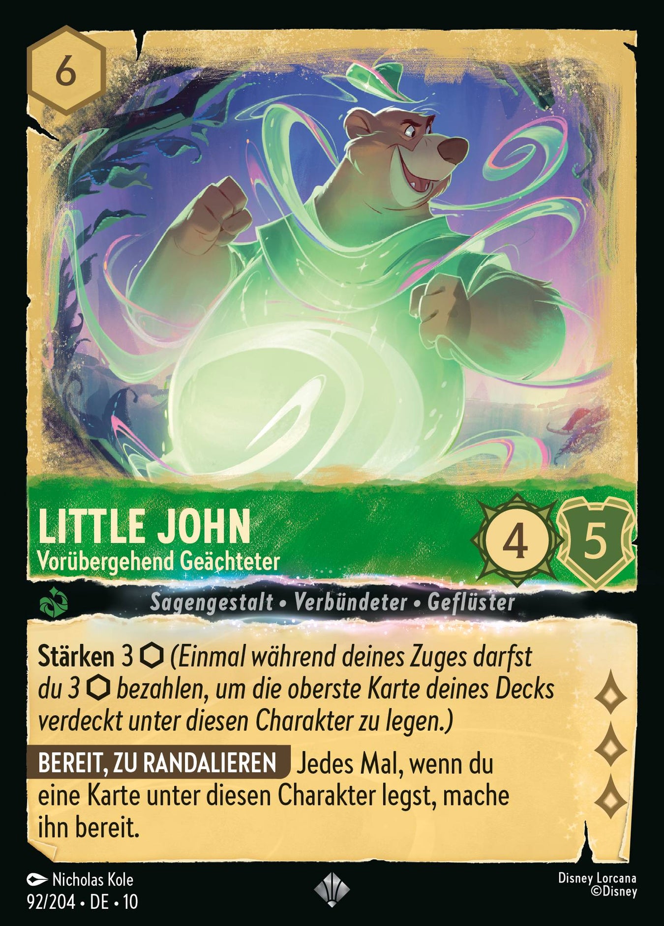 Alle Little John Charakterkarten in Disney Lorcana