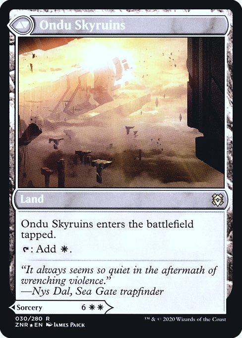 Ondu Inversion // Ondu Skyruins - Back Face
