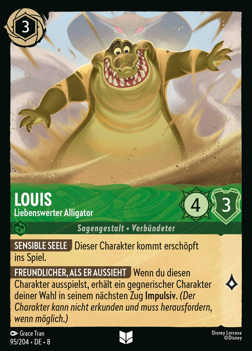 Louis - Liebenswerter Alligator 8JAF-095 Uncommon Deutsch