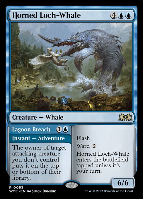 Horned Loch-Whale // Lagoon Breach - Back Face