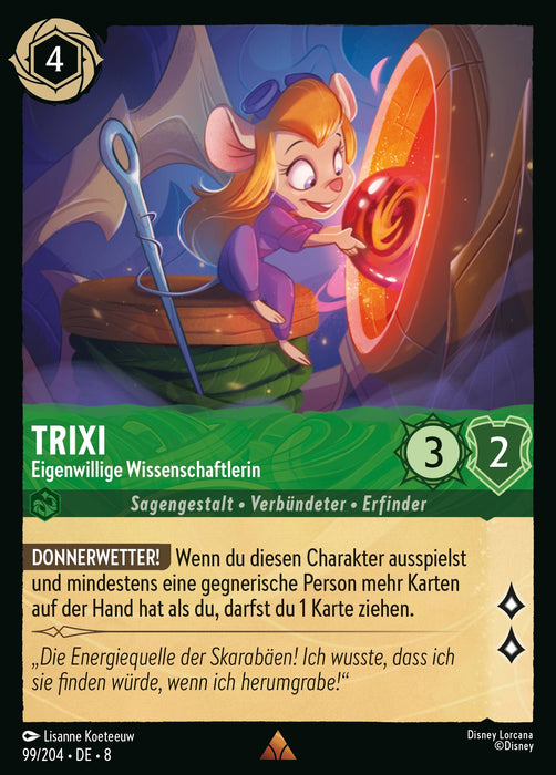 Trixi - Eigenwillige Wissenschaftlerin 8JAF-099 Rare Deutsch