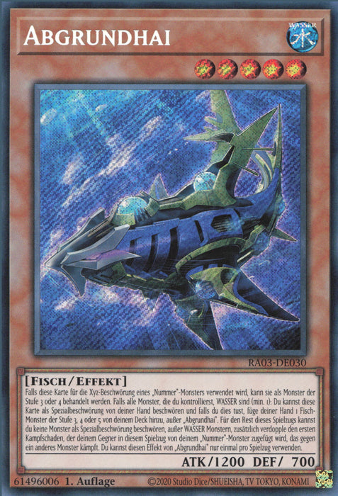 Abgrundhai (V.3) RA03-DE030 Secret Rare Deutsch