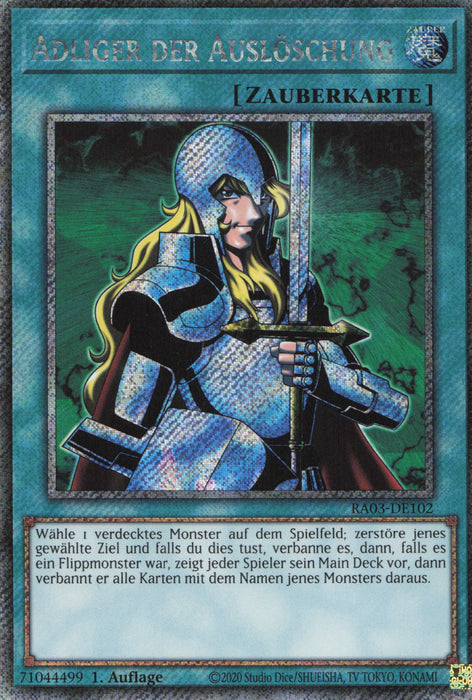 Adliger der Auslöschung (V.1) RA03-DE102 Platinum Secret Rare Deutsch