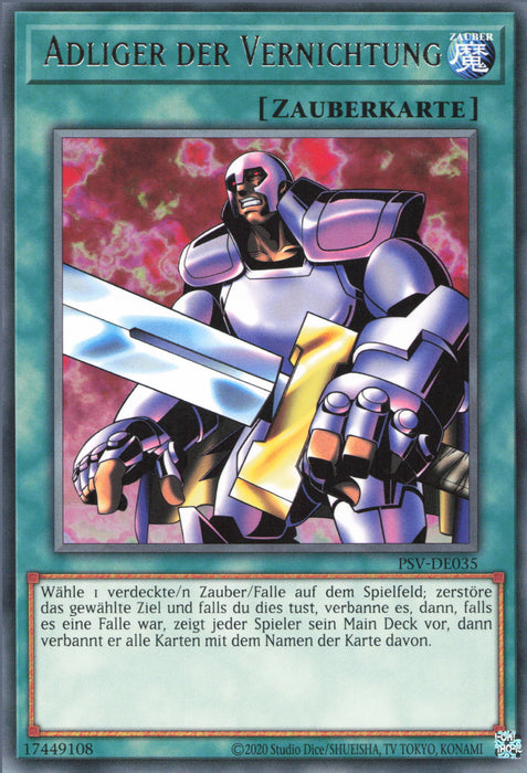 Adliger der Vernichtung PSV-25TH-DE035 Rare Deutsch
