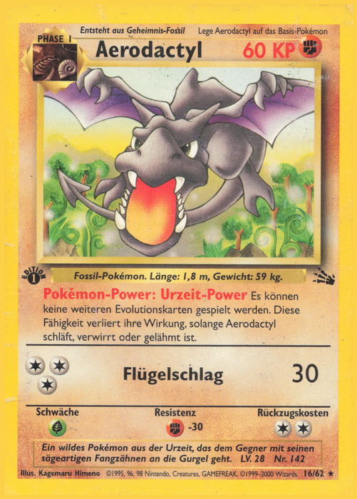 Aerodactyl FO-16 Rare Deutsch