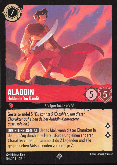 Aladdin - Heldenhafter Bandit (V.1) 1TFC-104 Super Rare Deutsch