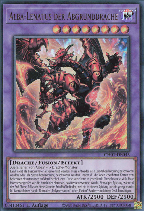 Alba-Lenatus der Abgrunddrache CH01-DE045 Ultra Rare Deutsch
