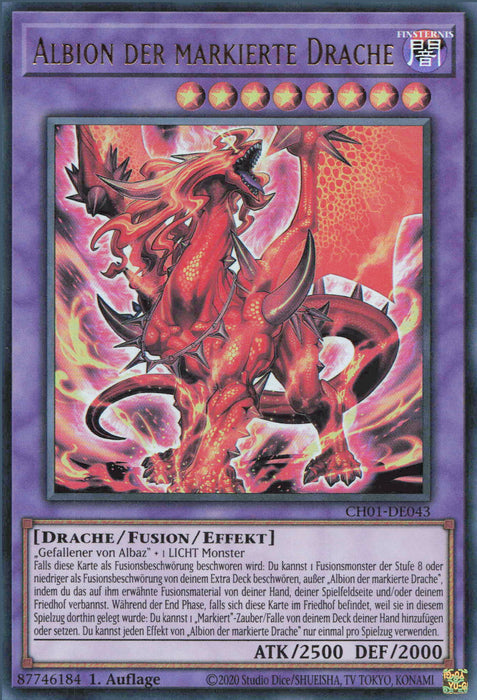 Albion der markierte Drache CH01-DE043 Ultra Rare Deutsch