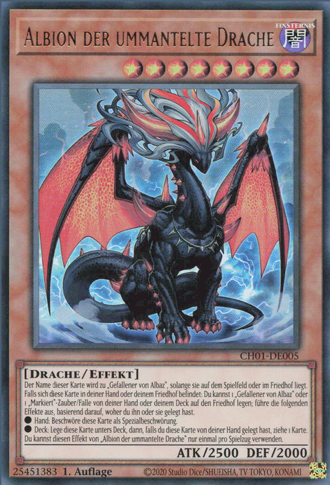 Albion der ummantelte Drache CH01-DE005 Ultra Rare Deutsch