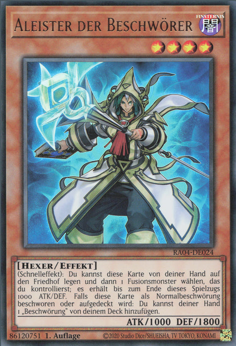 Aleister der Beschwörer (V.2) RA04-DE024 Ultra Rare Deutsch