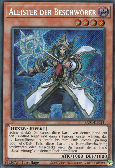 Aleister der Beschwörer (V.3) RA04-DE024 Secret Rare Deutsch