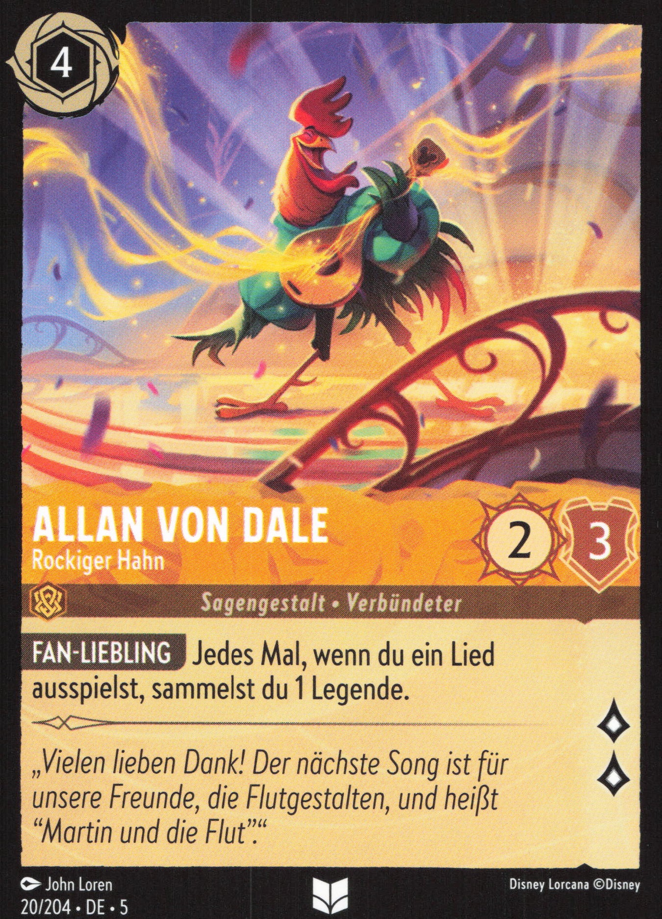 Allan von Dale Disney Lorcana Karten