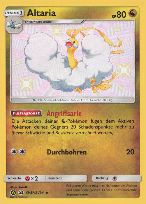 Altaria HIF-SV37 Secret Rare Deutsch