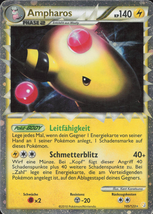 Ampharos HS-105 Ultra Rare Deutsch