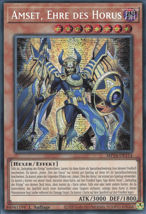 Amset, Ehre des Horus MP24-DE114 Secret Rare Deutsch