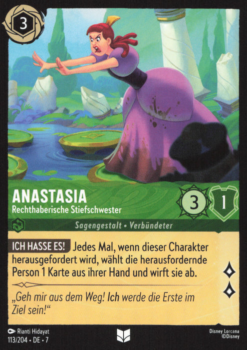 Anastasia - Rechthaberische Stiefschwester 7ARI-113 Uncommon Deutsch