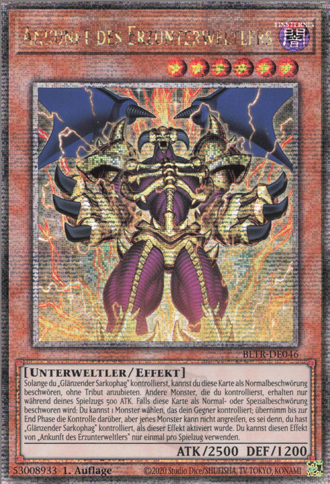 Ankunft des Erzunterweltlers (V.2) BLTR-DE046 Quarter Century Secret Rare Deutsch