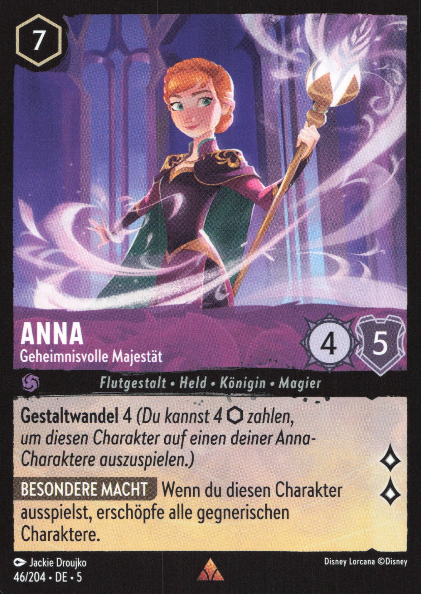 Alle Anna Charakterkarten in Disney Lorcana