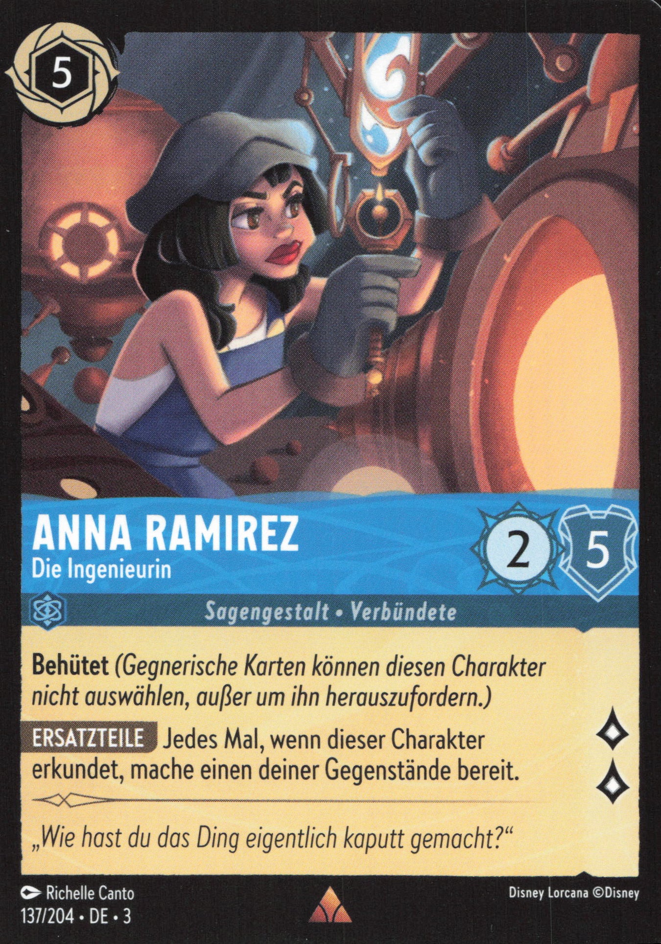 Alle Anna Ramirez Charakterkarten in Disney Lorcana