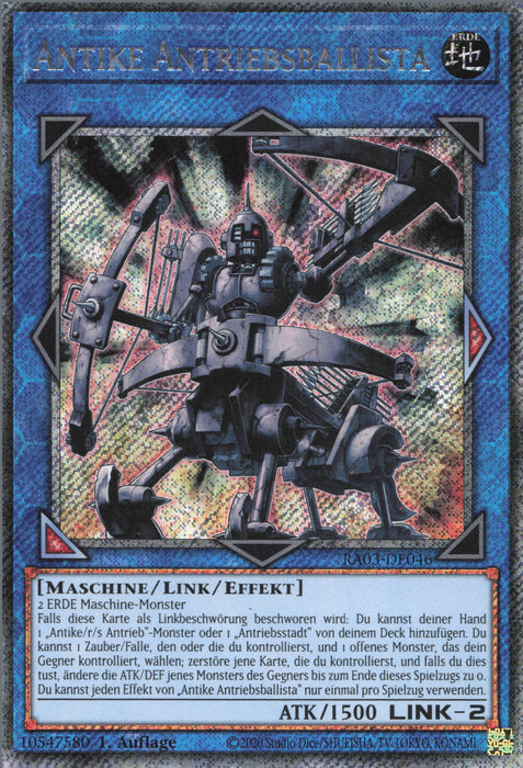 Antike Antriebsballista (V.4) RA03-DE046 Platinum Secret Rare Deutsch